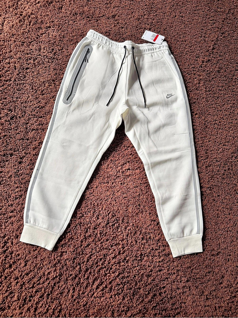 Nike Tech Fleece Reflective White Joggers